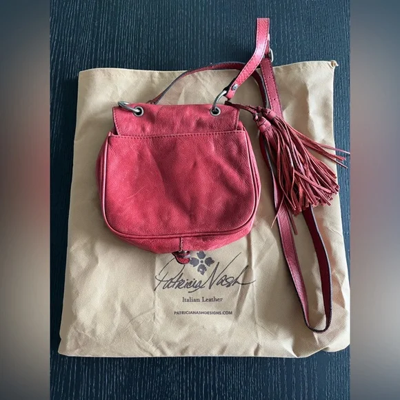 Patricia Nash Leather Karisa Small Crossbody Saddle Bag - Picture 3 of 5